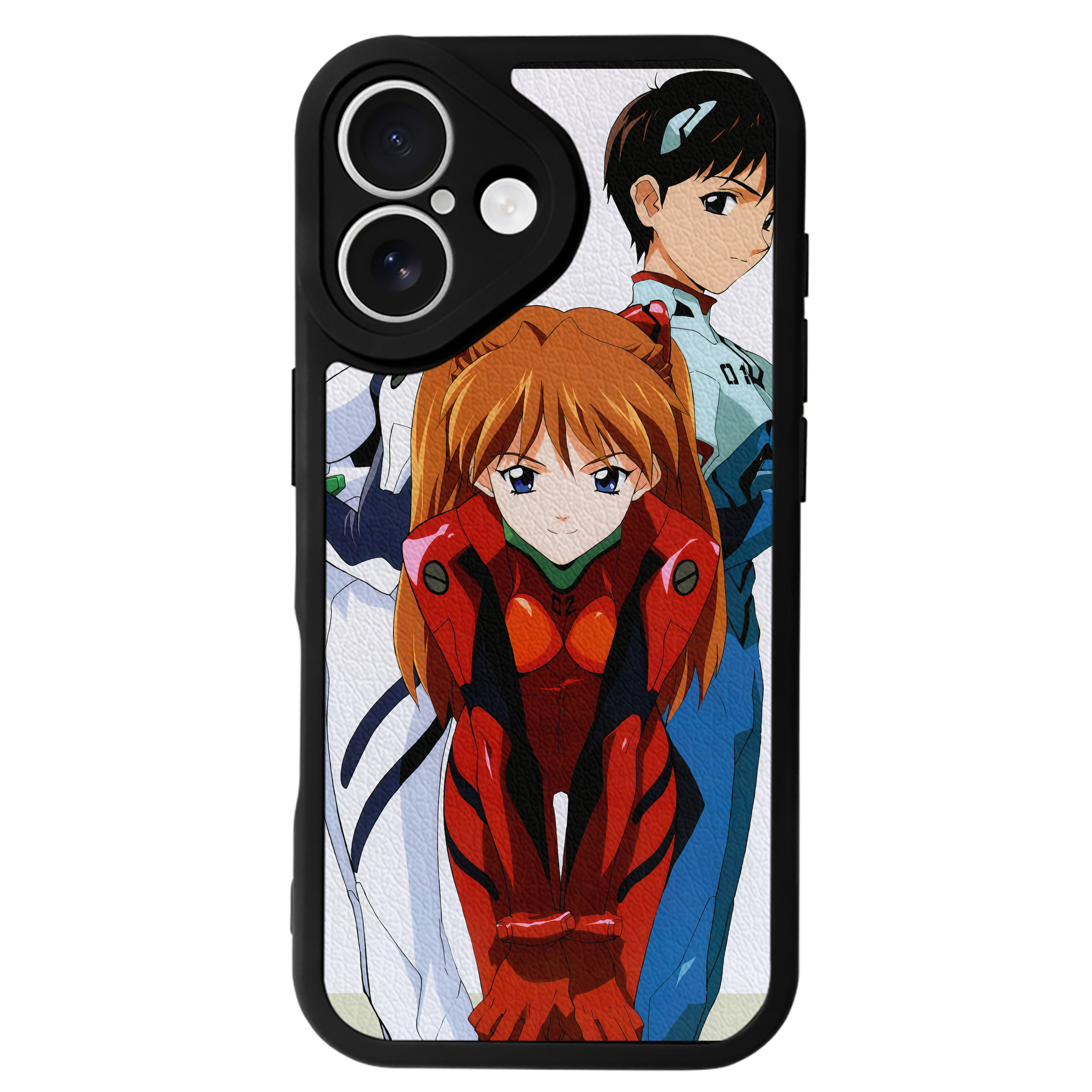 （画像用） EVA 新世紀エヴァンゲリオン 【iPhone 16シリーズ対応】シリコンスマホケース（レザー調） 材質：シリコン